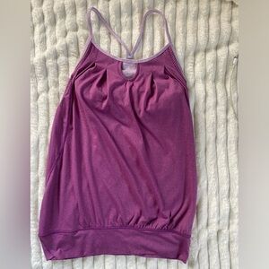 Lululemon Athletica No Limits Black Tank Top with building sport bra Size: 4